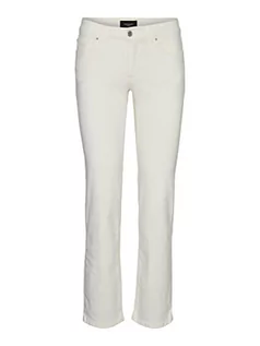 Spodenki damskie - VERO MODA Damskie szorty VMLENA HW WVN Noos, Jade Cream, S, Jade Cream, S - grafika 1