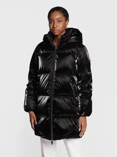 Tommy Hilfiger Kurtka puchowa Metallic WW0WW35935 Czarny Loose Fit - Kurtki damskie - miniaturka - grafika 1