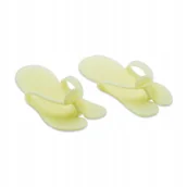 Zestawy do manicure i pedicure - Klapki Japonki Z Pianki Jednorazowe Żółte Zestaw 10szt - miniaturka - grafika 1