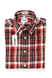 Wrangler, Koszula męska, Ls 1Pkt Button Down Salsa Red W5883Nwwn, rozmiar S - Koszule męskie - miniaturka - grafika 1