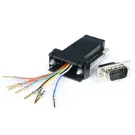 Adaptery i przejściówki - StarTech GC98MF zmieniacz płci / kabli DB-9 RJ-45 Czarny - miniaturka - grafika 1