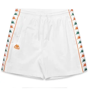 Kappa Krótkie spodnie 222 z paskiem nardo białe unisex rozmiar L - Koszulki męskie - miniaturka - grafika 1