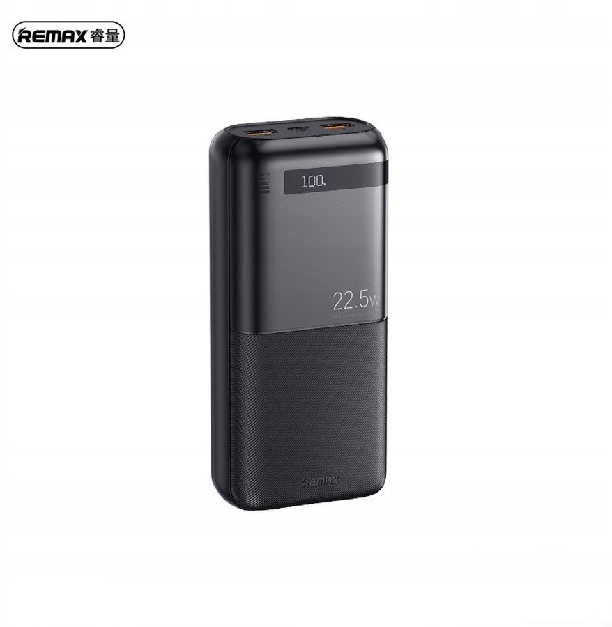 POWERBANK REMAX PILOTEER SERIES 20000mAh RPP-72 PD 20W+QC 22,5W BLACK