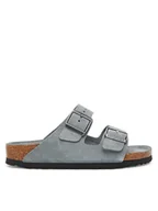 Klapki i japonki damskie - Birkenstock Klapki Arizona Sfb 1030912 Szary - miniaturka - grafika 1