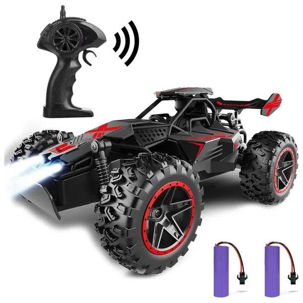 Samochód Zdalnie Sterowany Terenowy Rc Duży Dla Dzieci 2,4ghz 2 Akumulatory
