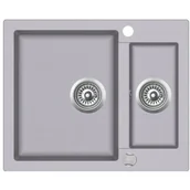 Zlewozmywaki - Teka CLIVO 60 S-TQ METALIC aluminium 40148031 - miniaturka - grafika 1