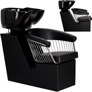 Myjnia myjka fryzjerska barberska do salonu fryzjerskiego barberskiego ruchoma misa ceramiczna armatura bateria słuchawka - Myjki fryzjerskie - miniaturka - grafika 1