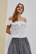 Koszule damskie - Ażurowa koszula-M - miniaturka - grafika 1