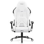 Fotele gamingowe - DIABLO Fotel Gamingowy Materiałowy Obrotowy X.One PRIME Normal Size, Biały Ghosted White - miniaturka - grafika 1
