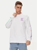 Koszulki męskie - DC Longsleeve Sportster Hls ADYZT05371 Biały Regular Fit - miniaturka - grafika 1