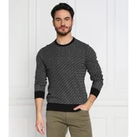 Swetry męskie - Michael Kors Sweter MICRO SIGNATURE | Slim Fit - miniaturka - grafika 1