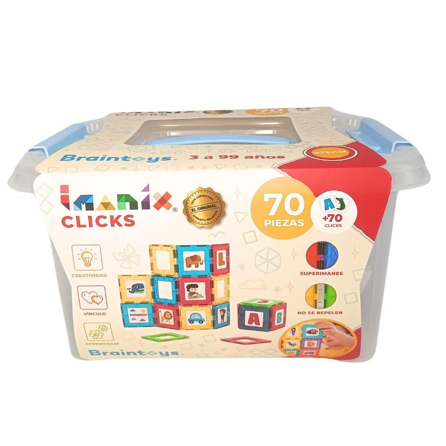 Imanix klocki magnetyczne CLICKS 140 elem.