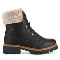 Botki damskie - Trzewiki Clara Barson CEO-WS6331-01 Czarny - miniaturka - grafika 1