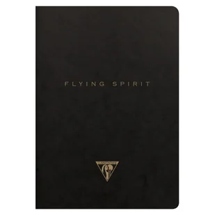 Zeszyt Clairefontaine Flying Spirit A5, linie, czarny - Zeszyty szkolne - miniaturka - grafika 1