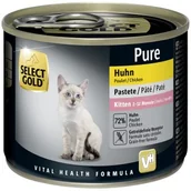 Mokra karma dla kotów - SELECT GOLD Pure Kitten Paté 24x200 g - miniaturka - grafika 1
