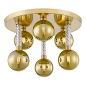 Lampy sufitowe - Molekułowa lampa sufitowa Mida C0583-06D-2GHF Zumaline kule szklane mosiądz - miniaturka - grafika 1