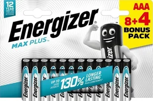 Energizer Energizer LR03/12 Max Plus AAA 8+4 zdarma - Baterie i akcesoria - miniaturka - grafika 1