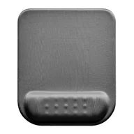 Podkładki na biurko - Podkładka pod mysz i nadgarstek, Powerton Ergoline Dark Edition, ergonomiczna, szara, piana, Powerton - miniaturka - grafika 1