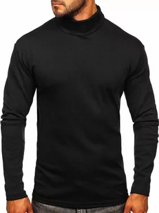 Czarny golf męski basic Denley 145347 - Swetry męskie - miniaturka - grafika 1