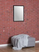 Lustra - Lustro Profilmat w ramie WĄSKIEJ CZARNEJ 80x60cm PREMIUM - miniaturka - grafika 1