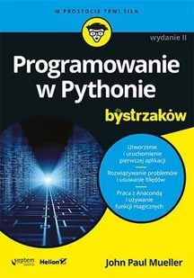Programowanie w Pythonie dla bystrzaków - E-booki - informatyka - miniaturka - grafika 1