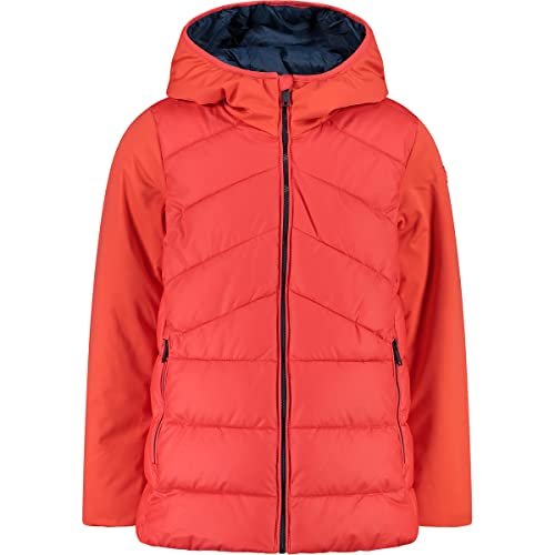 CMP - Kid G Jacket Long Fix Hood, Girl, Campari, 164