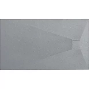 Brodzik prostokątny szary struktura kamienia smc 100x80 Magnum Grey Rea - Brodziki prysznicowe - miniaturka - grafika 1