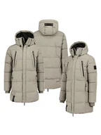 Kurtki męskie - Sublevel Płaszcz pikowany w kolorze beżowym - miniaturka - grafika 1