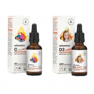 Przeziębienie i grypa - Aura Herbals Zestaw Odporność dla dzieci Suplementy diety 2 x 30 ml - miniaturka - grafika 1