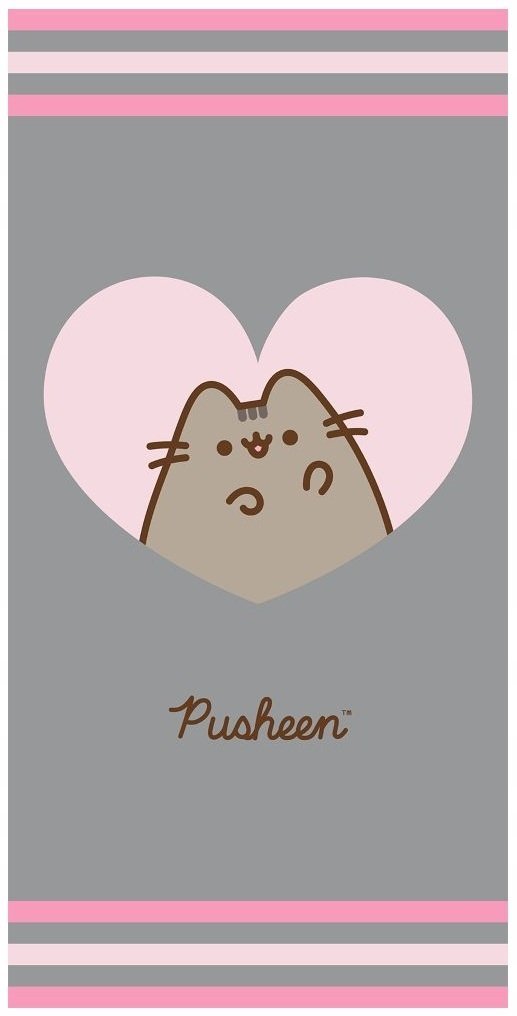 DUŻY RĘCZNIK KOT PUSHEEN 70x140 KĄPIELOWY PLAŻOWY BAWEŁNIANY RÓŻOWY