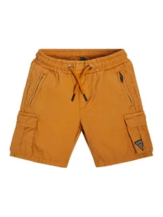 Guess Szorty materiałowe N2RD01 D3XN0 Beżowy Regular Fit - Spodenki damskie - miniaturka - grafika 1