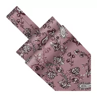 Krawaty i muchy męskie - Fular bawełniany różowy w kwiatki EM 19 - EM Men's Accessories - miniaturka - grafika 1
