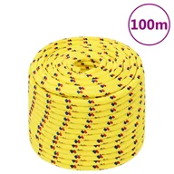 Żeglarstwo - Linka żeglarska, żółta, 14 mm, 100 m, polipropylen - miniaturka - grafika 1