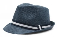 Czapki męskie - Letni kapelusz męski granat TRILBY 15 Pako Jeans - miniaturka - grafika 1