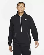 Bluzy męskie - Nike Męska bluza M Nsw Modern Hz Flc Top Snl Black/Dk Smoke Grey/Ice Silver/(White) L - miniaturka - grafika 1