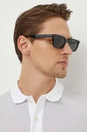 Okulary przeciwsłoneczne - Gucci okulary przeciwsłoneczne męskie kolor czarny - miniaturka - grafika 1