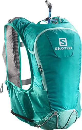 SALOMON Męski plecak skóra Pro plecak Teal Blue F/Bubble Blue/White 40 x 13 x 17 cm, 10 Liter