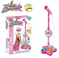Instrumenty muzyczne dla dzieci - Mikrofon dla dzieci Kid Star Microphone - Mały Gwiazdor na scenie - Różowy - miniaturka - grafika 1
