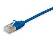Kable miedziane - Equip Patchkabel Cat6A S/FTP 2xRJ45 1.00m blau SSTP Slim 606134 - miniaturka - grafika 1