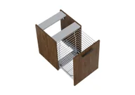 Szafki łazienkowe - Szafka łazienkowa pod blat z koszem na pranie Roca Kwadro Plus 40 cm orzech lincoln A857973540 - miniaturka - grafika 1