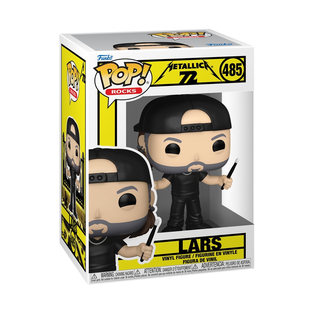 Funko, Funko POP!, MUZYKA, Figurka Kolekcjonerska,Metallica, Lars (72S)