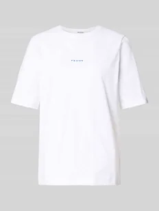 T-shirt o kroju comfort fit z czystej bawełny model ‘SIGNE-HANKIE’ - Koszulki i topy damskie - miniaturka - grafika 1