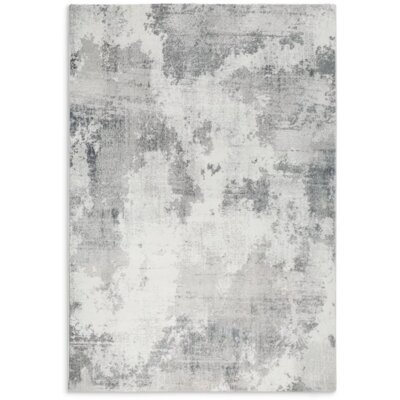 Dywan EUROFIRANY Anemon 120 x 170 cm Srebrny
