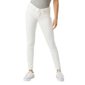 Spodnie damskie - Spodnie damskie Lee Scarlett Low Body Optix białe skinny dopasowane-W26 - miniaturka - grafika 1