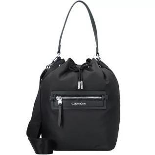 Torebki damskie - Calvin Klein Torebka worek 20 cm ck black K60K609100-BAX - grafika 1