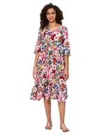 Sukienki - Aller Simplement Sukienka w kolorze białym ze wzorem - miniaturka - grafika 1