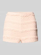 Spodenki damskie - Szorty o kroju regular fit z mieszanki bawełny model ‘COCO’ - miniaturka - grafika 1