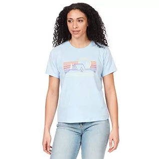 Koszulki i topy damskie - Marmot Damska koszulka Bivouac T, Tide Blue, XL - grafika 1