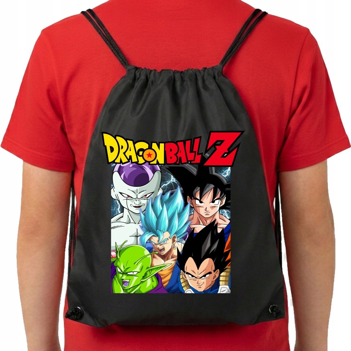 Plecak Dragon Ball Z Son Goku Anime Manga Worek Miejski F14 Czarny