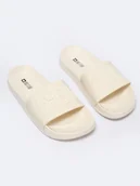 Klapki i japonki damskie - BIG STAR Klapki w kolorze kremowym - miniaturka - grafika 1